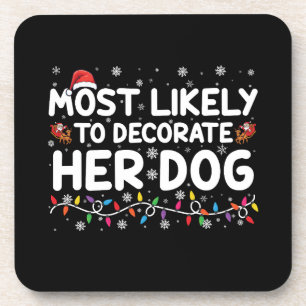 Dessous-de-verre Plus Susceptible de Décorer son Chien pour Noël en