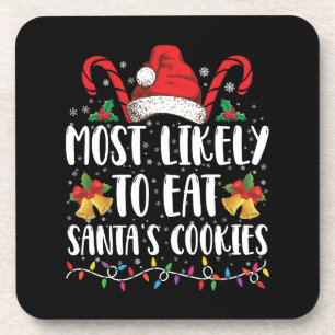 Dessous-de-verre Plus Susceptible De Manger Les Cookies De Santa No