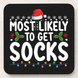 Dessous-de-verre Plus susceptible de recevoir des chaussettes Noël 
