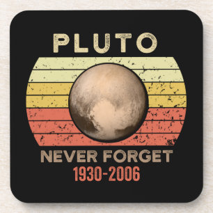 Dessous-de-verre pluto jamais oublier, eris, lune, astronomie, astr