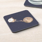 Dessous-de-verre Pluton Selfie (Côté gauche)