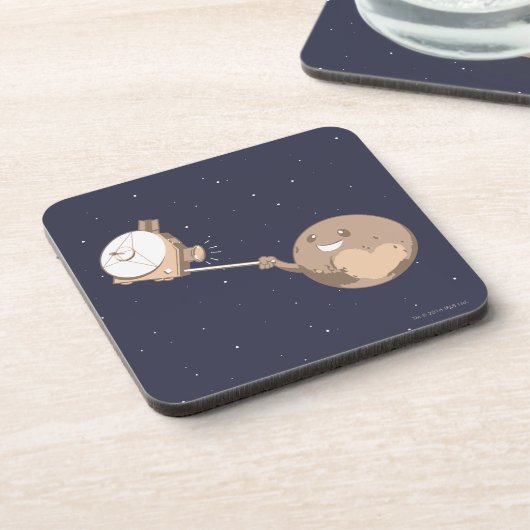 Dessous-de-verre Pluton Selfie (Côté gauche)