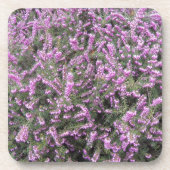 Dessous-de-verre Plutôt Violet Cuir Floral (Devant)