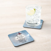 Dessous-de-verre Poème "ainsi aimé" de papillon (Côté Droit)