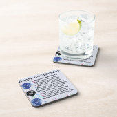 Dessous-de-verre Poème d'ami - quarantième anniversaire (Côté Droit)