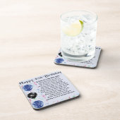 Dessous-de-verre Poème de beau-fils - quarantième conception (Côté Droit)