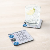 Dessous-de-verre Poème de filleul - 21ème anniversaire (Côté Droit)