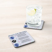 Dessous-de-verre Poème de mari - quarantième anniversaire (Côté Droit)