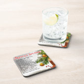 Dessous-de-verre Poème de mère - conception de Noël (Côté Droit)