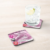 Dessous-de-verre Poème de nièce - 16ème anniversaire (Côté Droit)