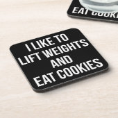 Dessous-de-verre Poids de levage et cookies de consommation - Entra (Côté gauche)