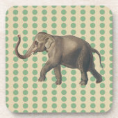 Dessous-de-verre Poids d'épices à feuilles de baie avec éléphant (Devant)