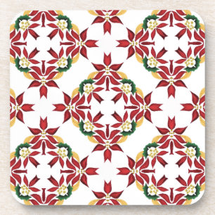 dessous de verre poinsettia de noël
