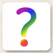 Dessous-de-verre Point d'interrogation Rainbow (Devant)