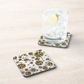 Dessous-de-verre Pointe Leopard Brown et Jaune (Côté Droit)