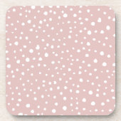 Dessous-de-verre Points Dalmatiens Rose, Points Dalmatiens, Impress (Devant)