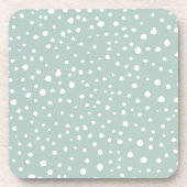 Dessous-de-verre Points Dalmatiens verts, Points Dalmatiens, Pots D (Devant)