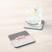 Dessous-de-verre Points mignons et Chevron (Côté Droit)