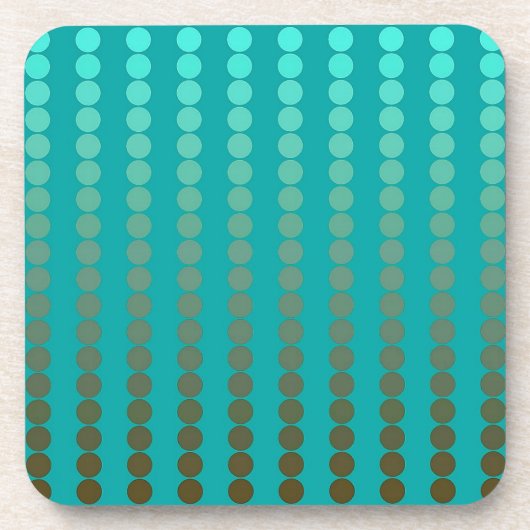 Dessous-de-verre Points satinés - gris turquoise et étain (Devant)