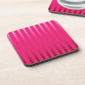 Dessous-de-verre Points satinés - nuances rose fuchsia (Côté gauche)