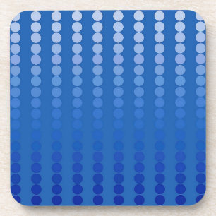 Dessous-de-verre Points satinés - tons bleu acier