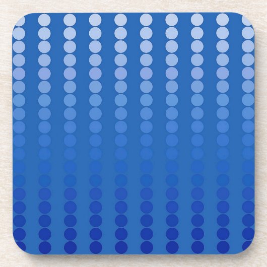 Dessous-de-verre Points satinés - tons bleu acier (Devant)