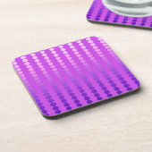 Dessous-de-verre Points satinés - violet et orchidée (Côté gauche)