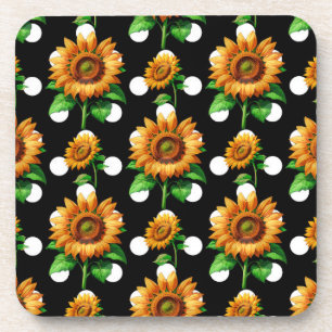 Dessous-de-verre Pois de fleurs de tournesol