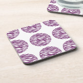 Dessous de verre Pois d'impression Zebra (Côté gauche)