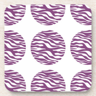 Dessous de verre Pois d'impression Zebra