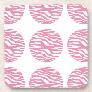 Dessous de verre Pois d'impression Zebra