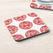 Dessous de verre Pois d'impression Zebra (Côté gauche)