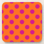 Dessous-de-verre Pois Fuchsia orange<br><div class="desc">Pois Fuchsia orange</div>