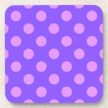Dessous-de-verre Pois Lilac sur periwinkle<br><div class="desc">Pois Lilac sur periwinkle</div>