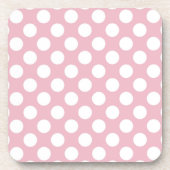 Dessous-de-verre Pois roses, Motif Pointe Polka, Points, Pointe (Devant)