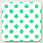 Dessous-de-verre Pois verts et blancs<br><div class="desc">Pois verts et blancs</div>