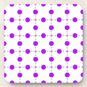 Dessous-de-verre Pois violets, Motif à points Polka, points, pointi (Devant)