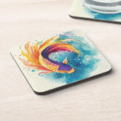 Dessous-de-verre Poisson coloré Koi (Côté gauche)
