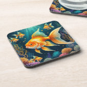 Dessous-de-verre Poisson d'or sous-marin (Côté gauche)