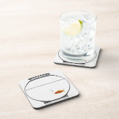 Dessous-de-verre Poisson rouge dans la cuvette (Côté Droit)