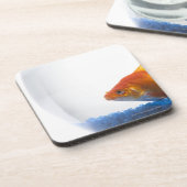 Dessous-de-verre Poisson rouge dans la cuvette sur l'arrière - plan (Côté gauche)