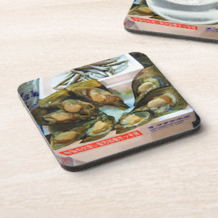 Dessous-de-verre Poissons de moules géantes Tsukiji, Tokyo, Japon