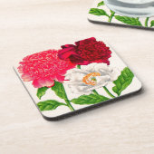 Dessous-de-verre poitrine rouge et blanche (Côté gauche)