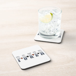 Dessous-de-verre Poker Beverage Coaster
