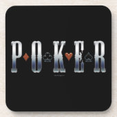 Dessous-de-verre Poker Beverage Coaster (Devant)