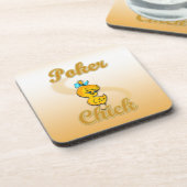 Dessous-de-verre Poker Chick (Côté gauche)