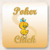 Dessous-de-verre Poker Chick (Devant)