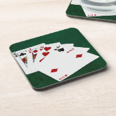 Dessous-de-verre Poker Hands - Haute Carte - King (Côté gauche)