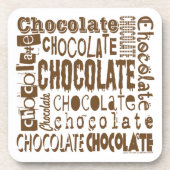 Dessous-de-verre Police Chocolat Jumble Cork Backset Dessous de ver (Devant)