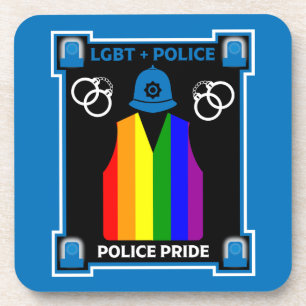 Dessous-de-verre Police Gay pride LGBT+